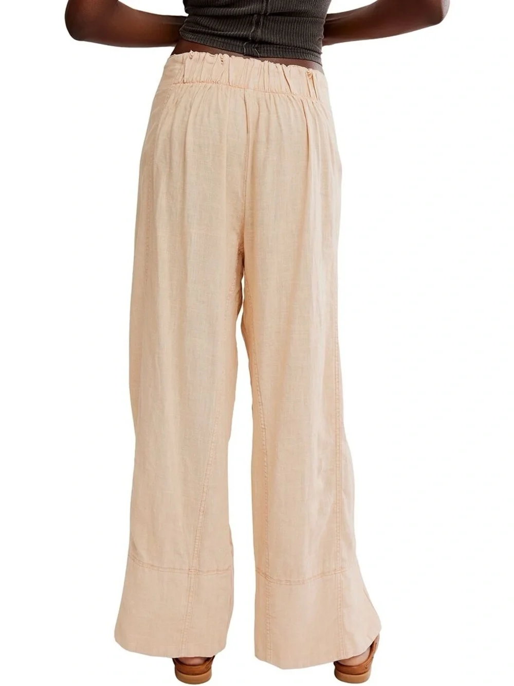 Free People Days End Linen Pull-On Pants Sz XS